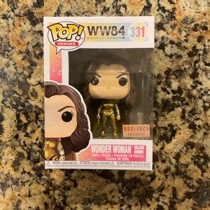 Funko POP! WW84 Wonder Woman Golden Armor #331 - Boxlunch Exclusive - BNIB